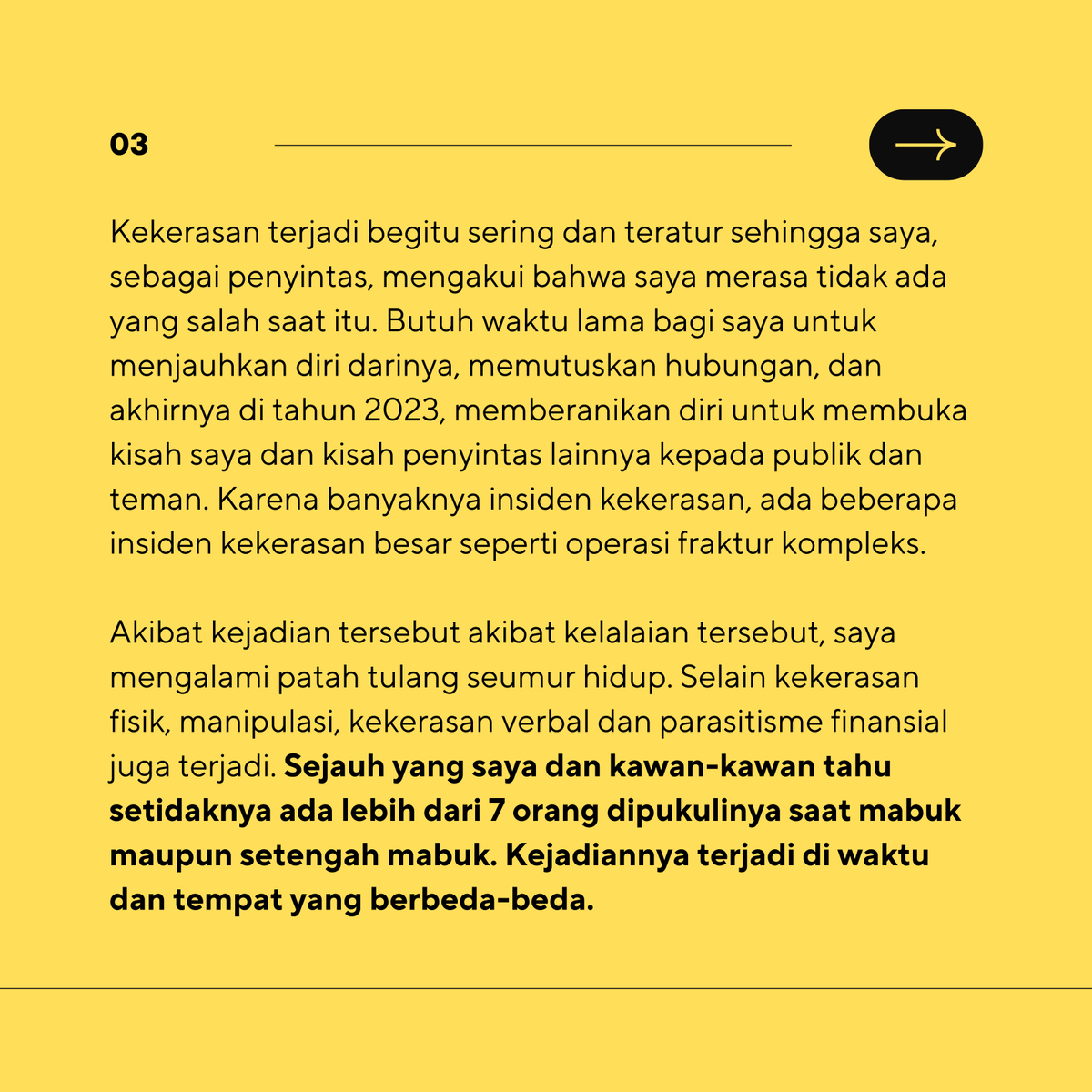 supppcultured's tweet photo. SURAT PERNYATAAN ATAS TINDAK KEKERASAN YANG DILAKUKAN ‘EAT’ [Bahasa Indonesia Bag. I]

Saya dan penyintas lainnya memohon untuk menghapus Eat dari koordinasi anarkis mana pun dan menuntut agar komunitas dan organisasi lain membatasi aktivitasnya di lingkaran anarkis, gerakan sosial, skena punk, dan di mana pun dia aktif, karena perilakunya—kekerasan dalam rumah tangga, pelecehan verbal dan fisik, penyalahgunaan kekuasaan, dan tidak bertanggung jawab—sama sekali tidak mencerminkan prinsip anarkis dan punk yang semestinya.