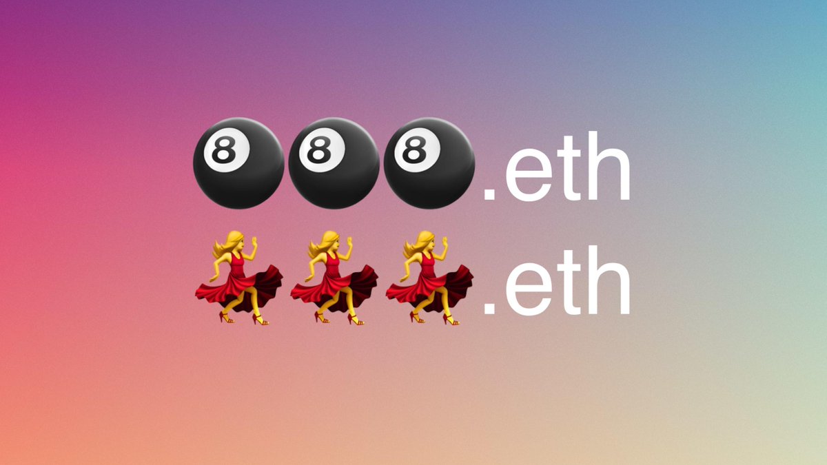 Each and every one of you needs a human readable address to send your coins to!

ETHmojis are my favorite flex, and ultra brandable 🐸

Each ⬇️ are available from <a href="/RocketXLabsENS/">RocketXLabs.Eth</a>, along with others in 🐸🐸🐸.eth wallet! Have a look 👀 Let me know what you like 🤝

☢️☢️☢️☢️