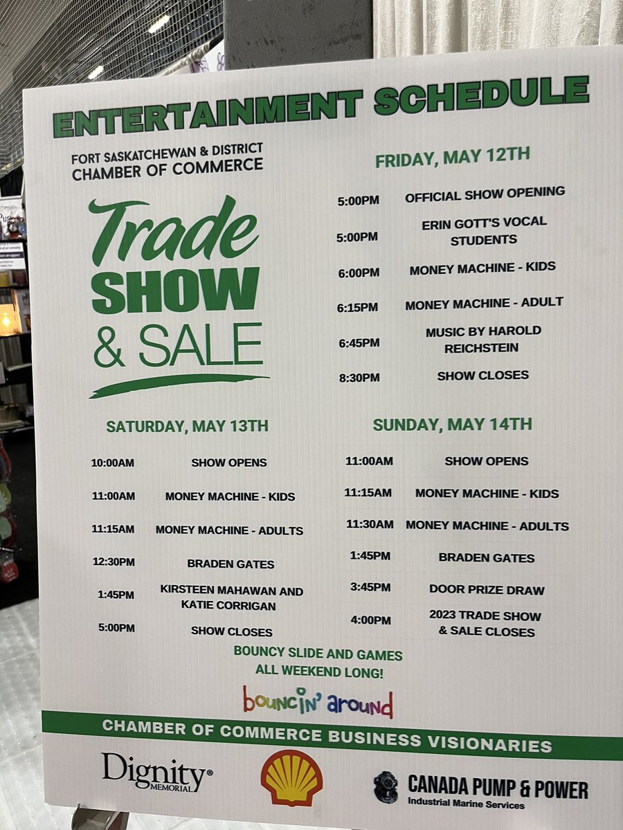 GaleKatchur's tweet photo. Pleased to officially open the 2023 @FortSaskChamber 40th Trade Show &amp; Sale. https://t.co/vdpm9PIDmp