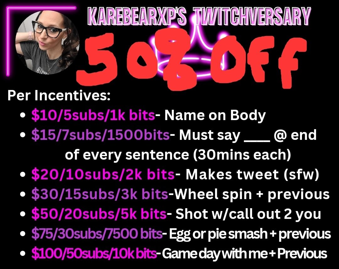 Last day and I'm pumped thinking 50% off incentives today!! Thank yall for the support and love so far