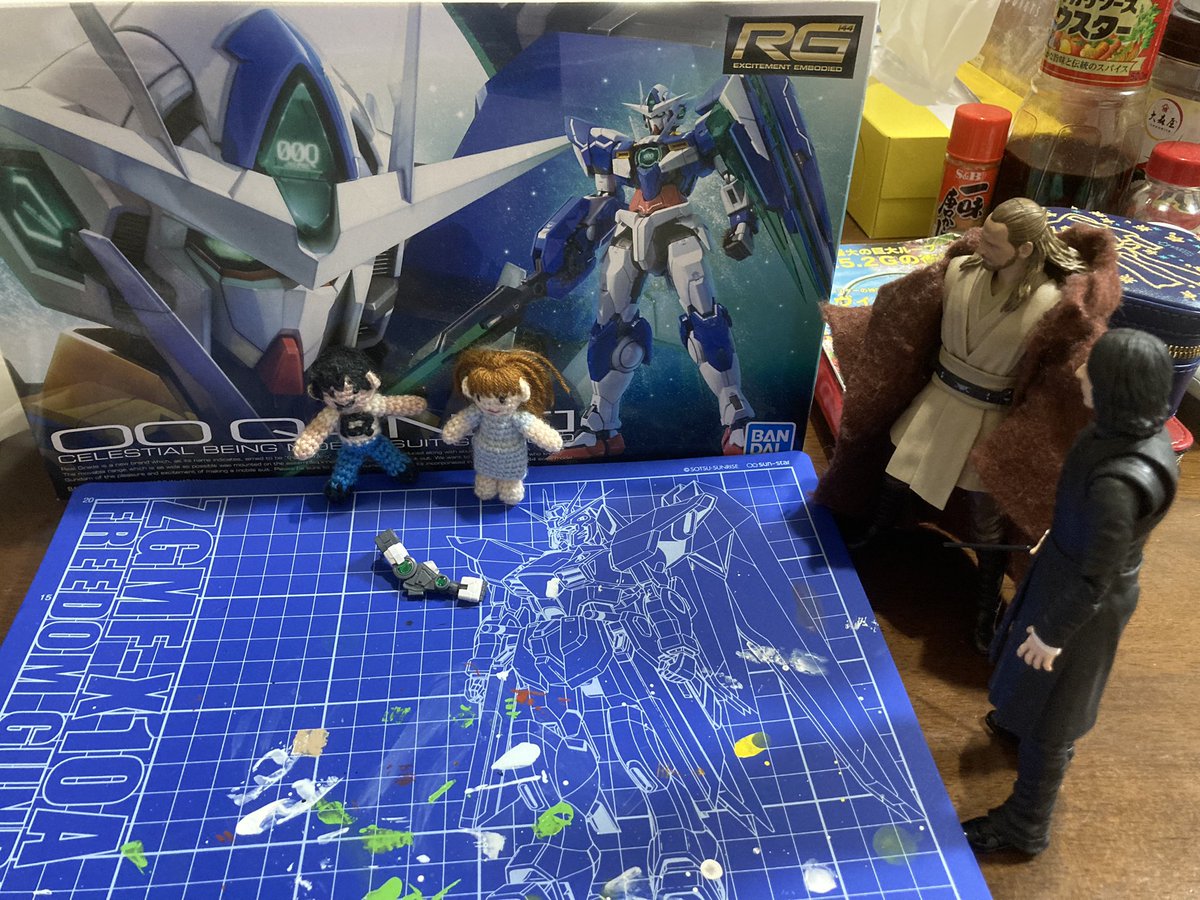 gwhmfnl45027's tweet photo. 右腕側、とりあえず一旦完了✨️
ここでも緑半透明のクリアパーツが…🤩😲✨。
#ガンプラ #ダブルオークアンタ #右腕部分 #クワイガンジン #セブルス・スネイプ #Rくん #Aちゃん #Buzy #BeSomewhere #作業用BGM https://t.co/w8oJuPnJGK