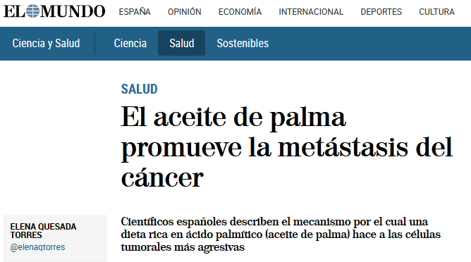 aceitepalmaNO's tweet photo. Y a pesar de eso, un médico receta a un paciente oncológico batidos con aceite de palma.

¿Conocéis alguna marca de batidos sustitutos de comidas #sinaceitedepalma? No parece fácil...
https://t.co/CkPyCw3baY https://t.co/ewD5VUidfS