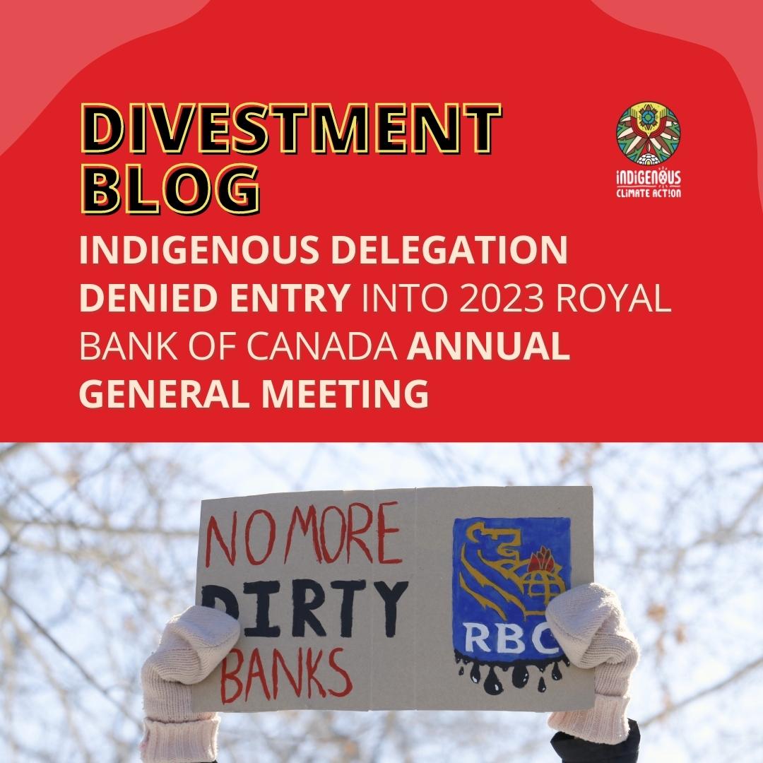 Indigenous_ca's tweet photo. Last month, Indigenous delegation, impacted by industry were pushed into colour coded segregation at @RBC's AGM—demonstrating industry's lack of respect for Indigenous sovereignty and FPIC.
To read the full blog post, visit: https://t.co/7cGEjDeMR5
#IndigenousDivestment https://t.co/VQkWCbjyMV