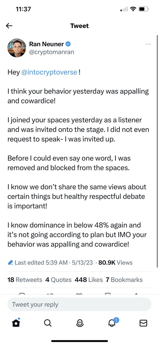 WTF_RickLive's tweet photo. @cryptomanran Why was this deleted @benjamincowen  ? Who’s got the tea? https://t.co/lOUu7zcp0I
