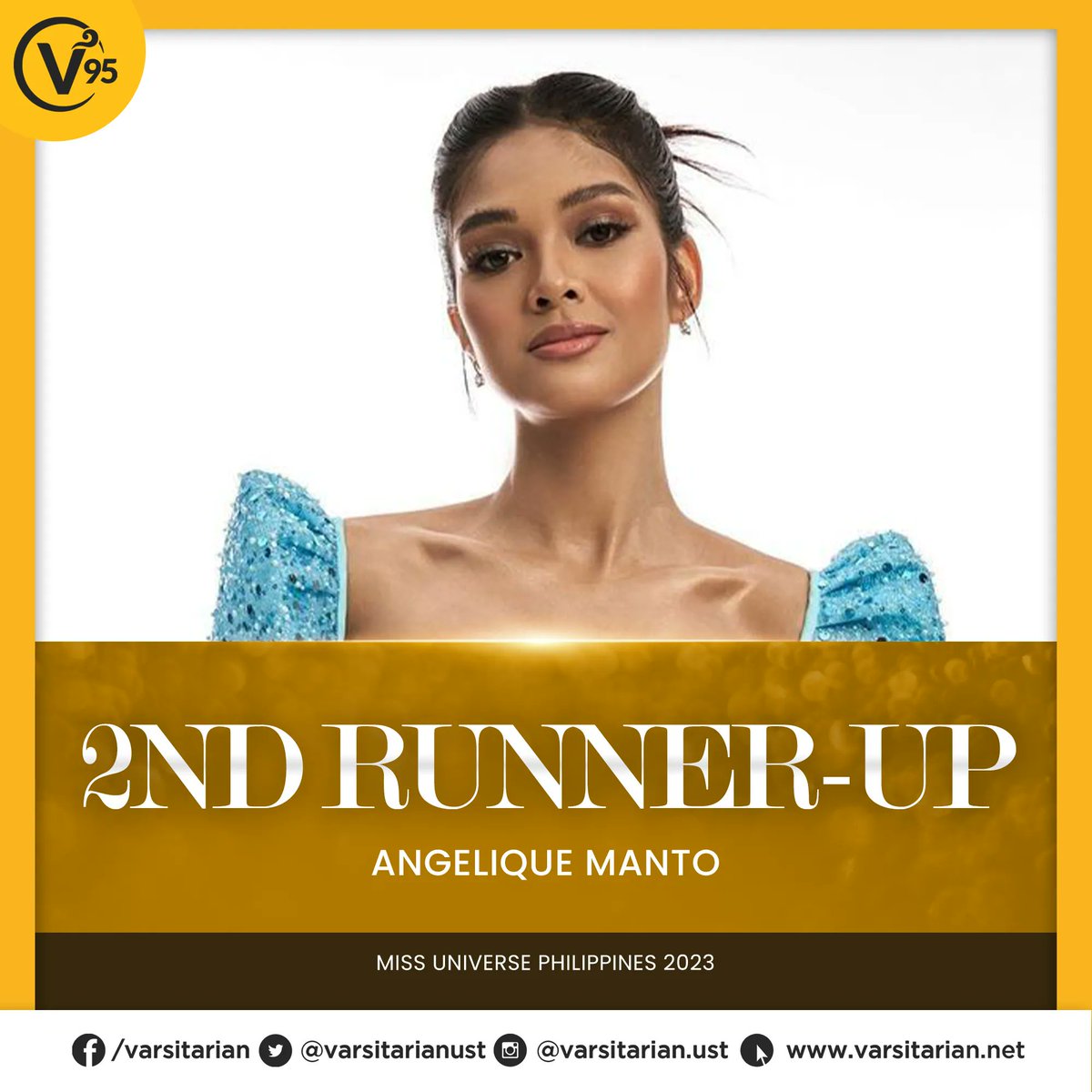 UST alumna Mary Angelique Manto is the second runner-up at the #MissUniversePhilippines2023.