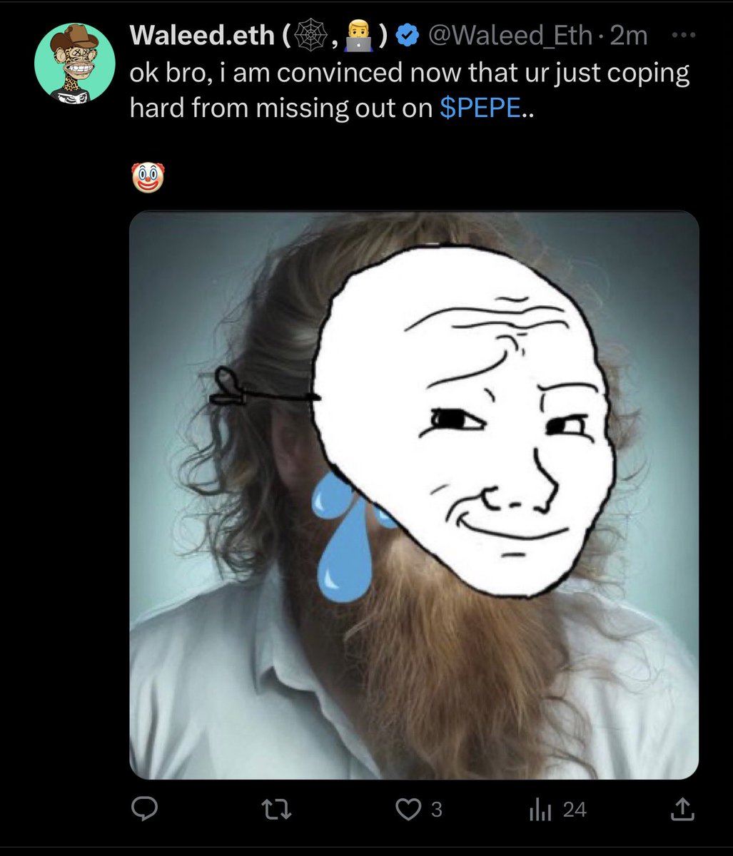 who follows this 🤡?

many $doge and $shib holder like myself, have already swapped for $PEPE..