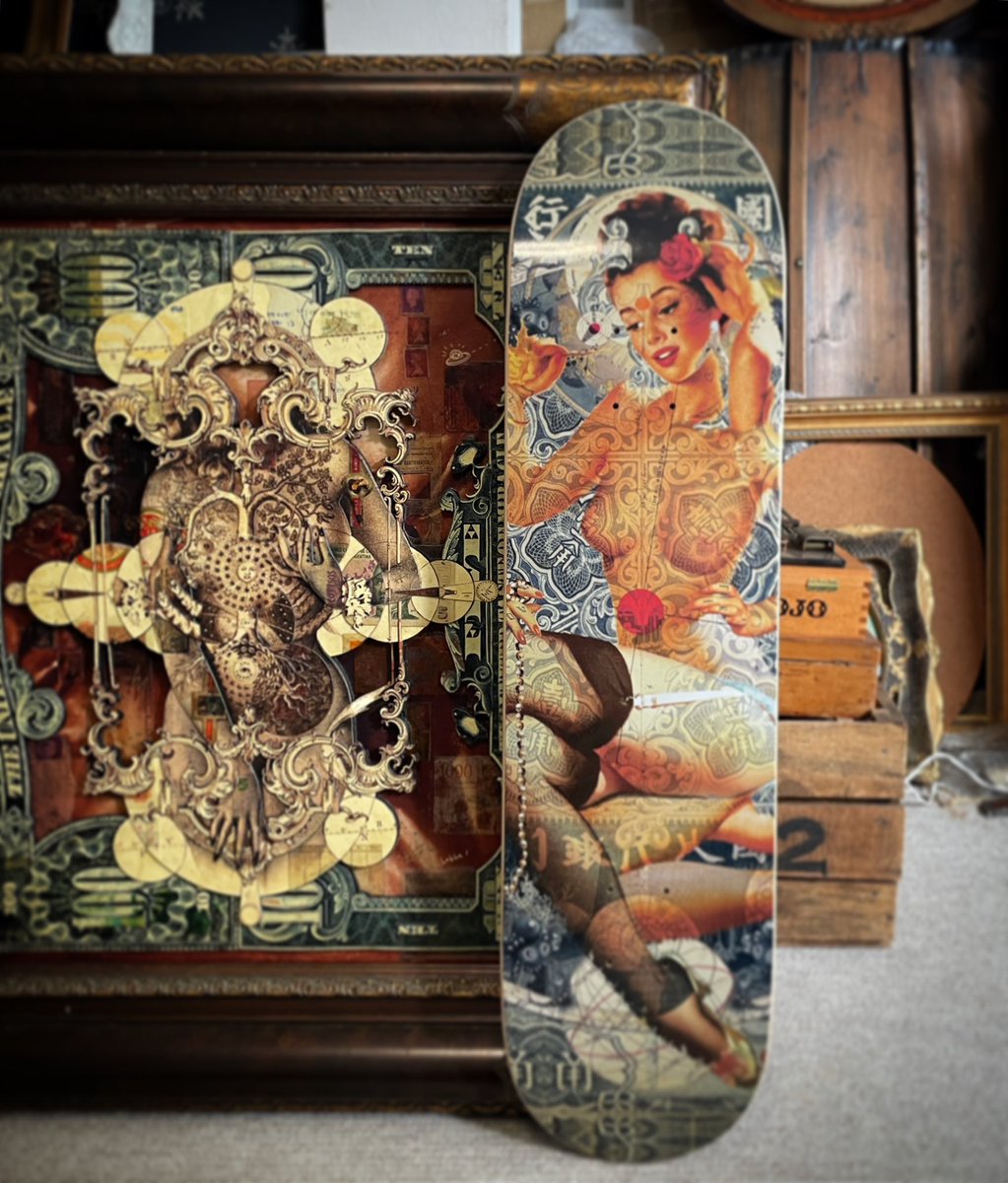 Studio weekend dat with THE MANY FACED GODDESS (left - upcoming solo with @heyheyheyteam )
&
QUANTUM | SKATEDECK (available with Unit44)

unit-44.com/product/handie…