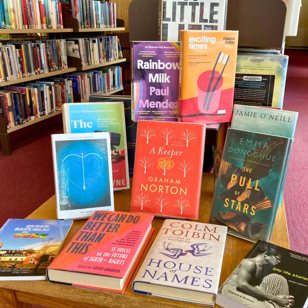 corkcitylibrary's tweet photo. Looking for your next great read? 📚📚📚

We have just the thing for you! Mayfield Library have a great selection of LGBTI+ stories and voices for you to discover as part of Cork LGBTI+ Awareness Week 🏳️‍🌈

#CorkCityLibraries #MayfieldLibrary #CityOfWelcomes https://t.co/jLgQaNxgTz
