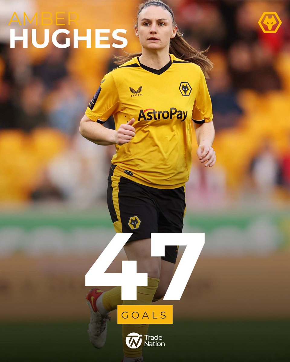 SENSATIONAL 💫

Amber Hughes has scored 4️⃣7️⃣ goals in all competitions in her first two seasons at the club!

⚽️ <a href="/ItsTradeNation/">Trade Nation</a>