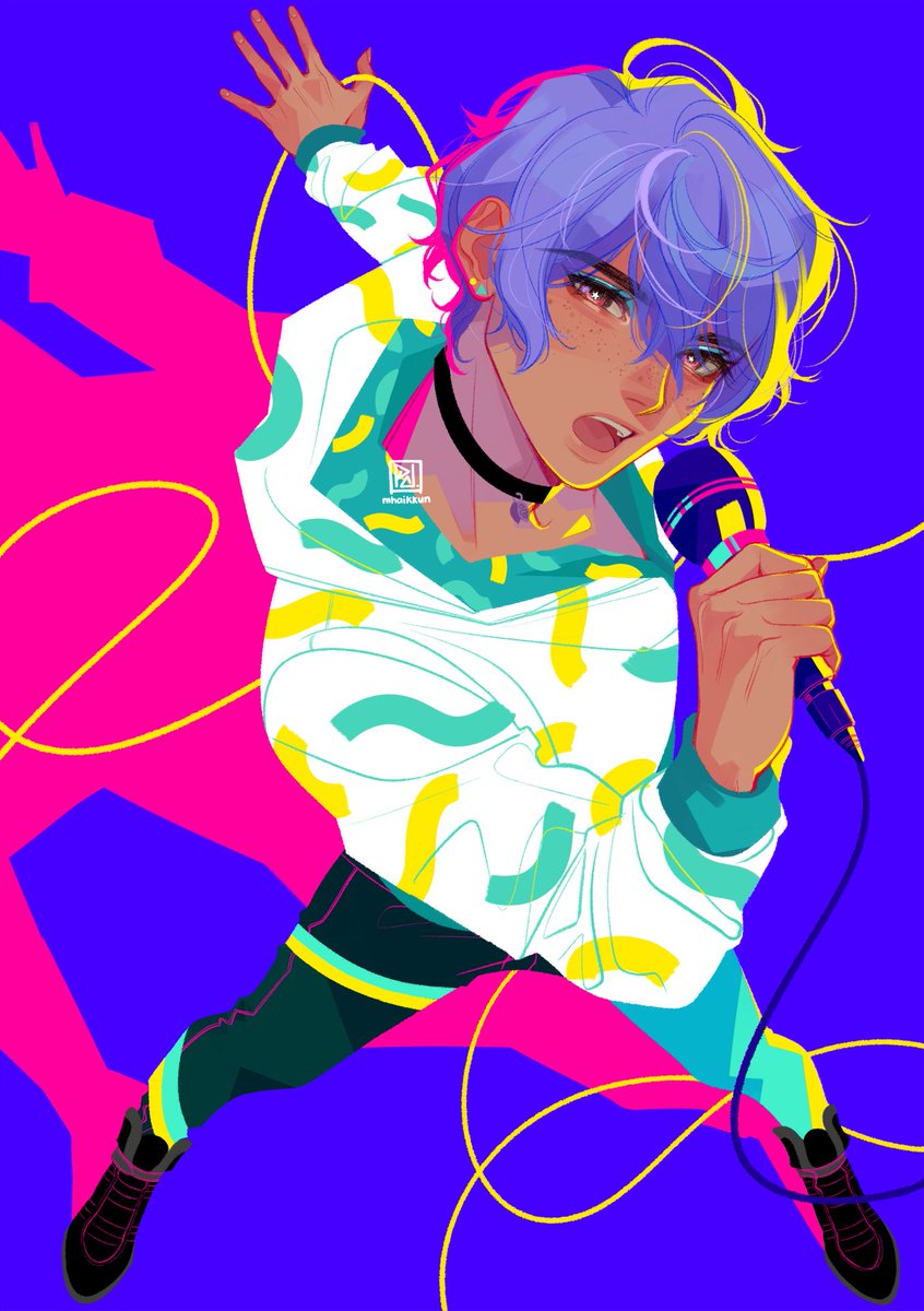 「turn up the volume!!!   finished this co」|mhai @ opening emergency c🍊mms!のイラスト