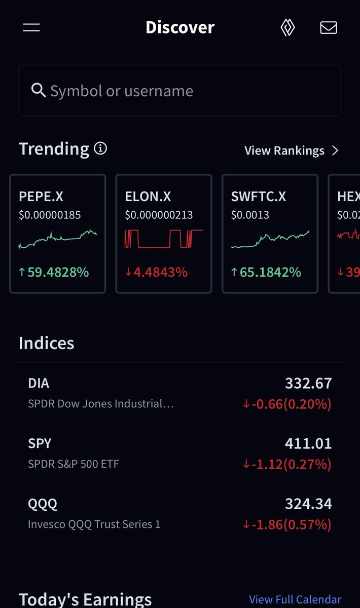 HBAcrypto's tweet photo. $pepe has been added to @Stocktwits and is trending 🐸 https://t.co/U70hWlMB1M