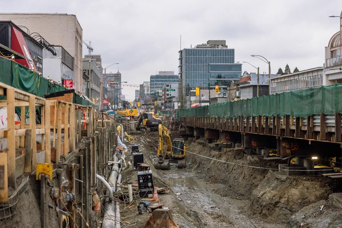 The Broadway Subway Project is an on-going train line construction in Vancouver, and it maintains a flickr account packed with tons of documentation photos that are excellent ref material for visdev/concept art/texture artists - 