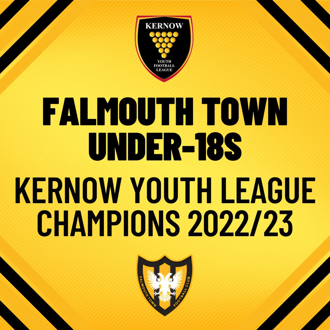 Falmouth Town FC (@falmouth_town) on Twitter photo ๐๐๐ ๐๐๐๐๐๐๐๐๐! ๐๐๐
Less than a year after being re-formed, our under-18s team are Kernow Youth League champions!
Needing all three points in today's finale to make sure of the title, the boys ran out 3-0 winners over St Blazey to clinch the trophy.
#FTFC ๐๐ค ๐๐๐ ๐๐๐๐๐๐๐๐๐! ๐๐๐
Less than a year after being re-formed, our under-18s team are Kernow Youth League champions!
Needing all three points in today's finale to make sure of the title, the boys ran out 3-0 winners over St Blazey to clinch the trophy.
#FTFC ๐๐ค