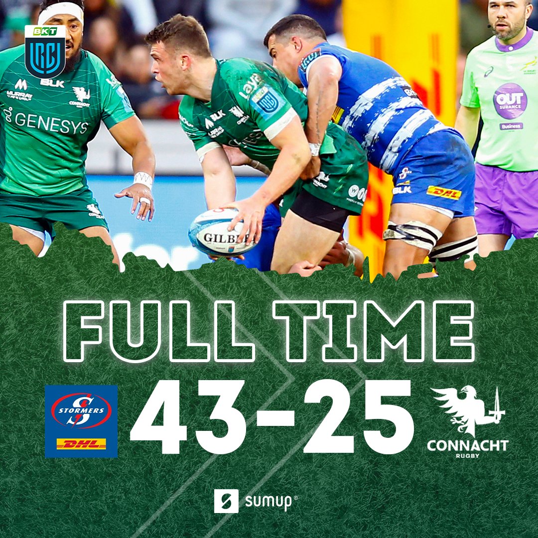 All over in Cape Town.

Proud of these men. They showed the fight, they never gave up and fought right till the end 🟢🦅

Congrats @THESTORMERS on the win

#STOvCON | #BKTURC