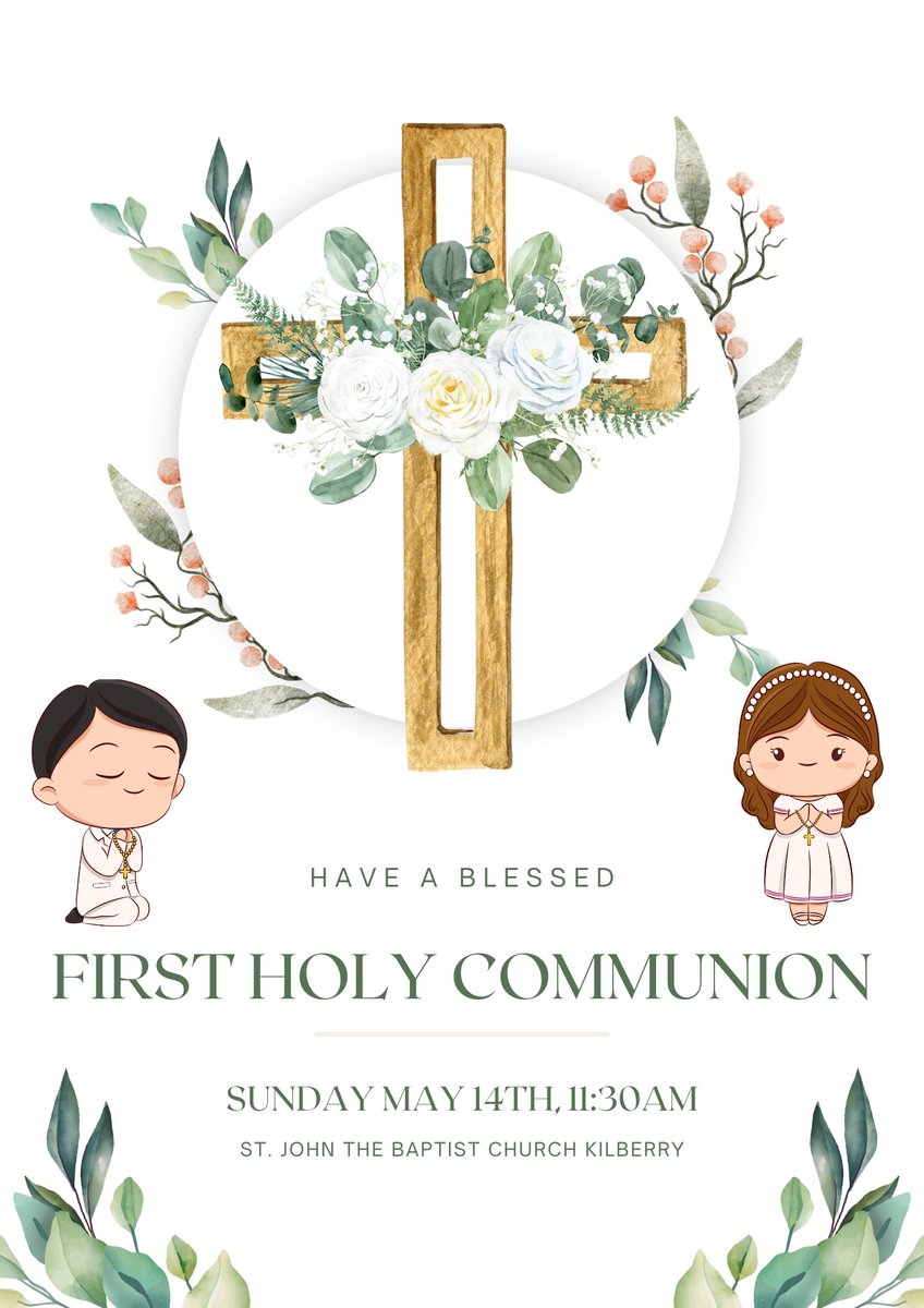 We hope all the boys and girls in 2nd class have a wonderful day tomorrow for their First Holy Communion. We are looking forward to seeing you and all your families in the morning to celebrate this special occasion.