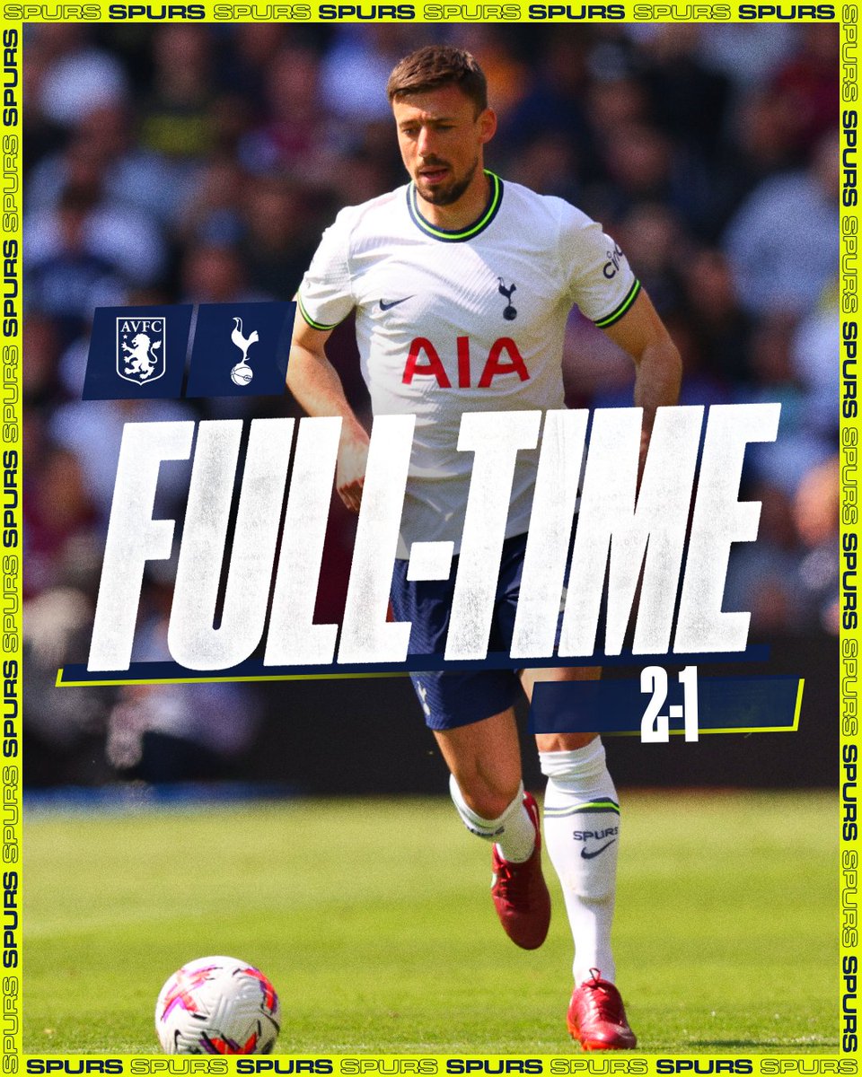 SpursOfficial's tweet image. Defeat at Villa Park.