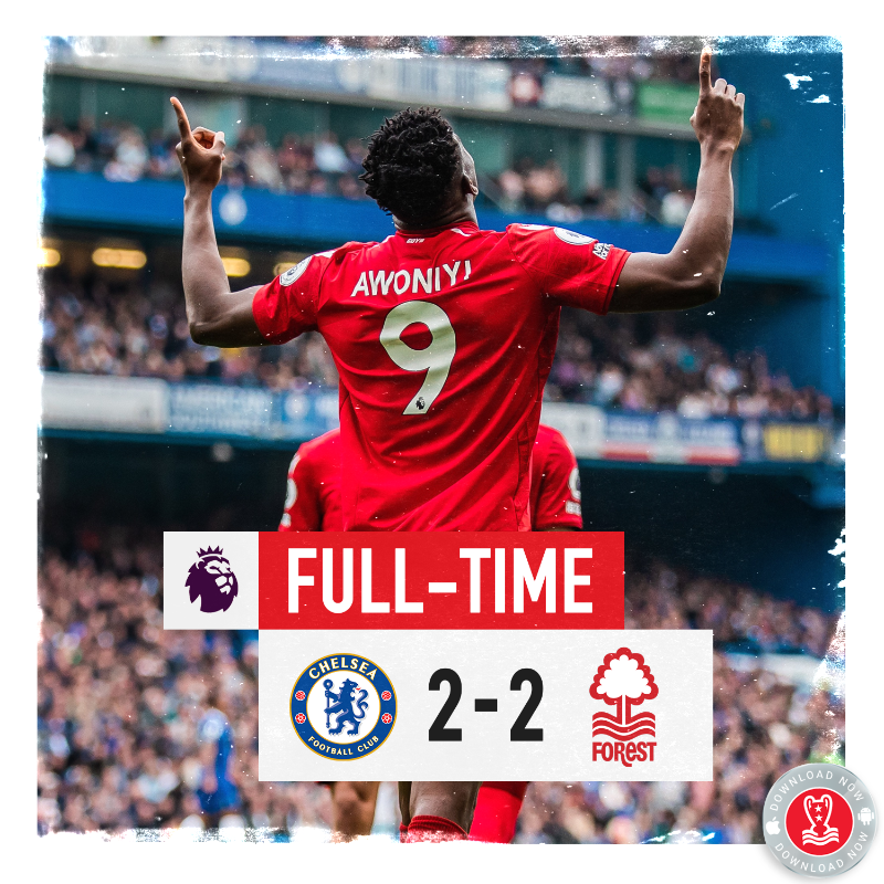 ForestTill1Die's tweet photo. That could prove to be a massive point come the end of the season.

Another incredible display from Awoniyi and all of the players.

These boys have been superb when it has really mattered.

What a point.