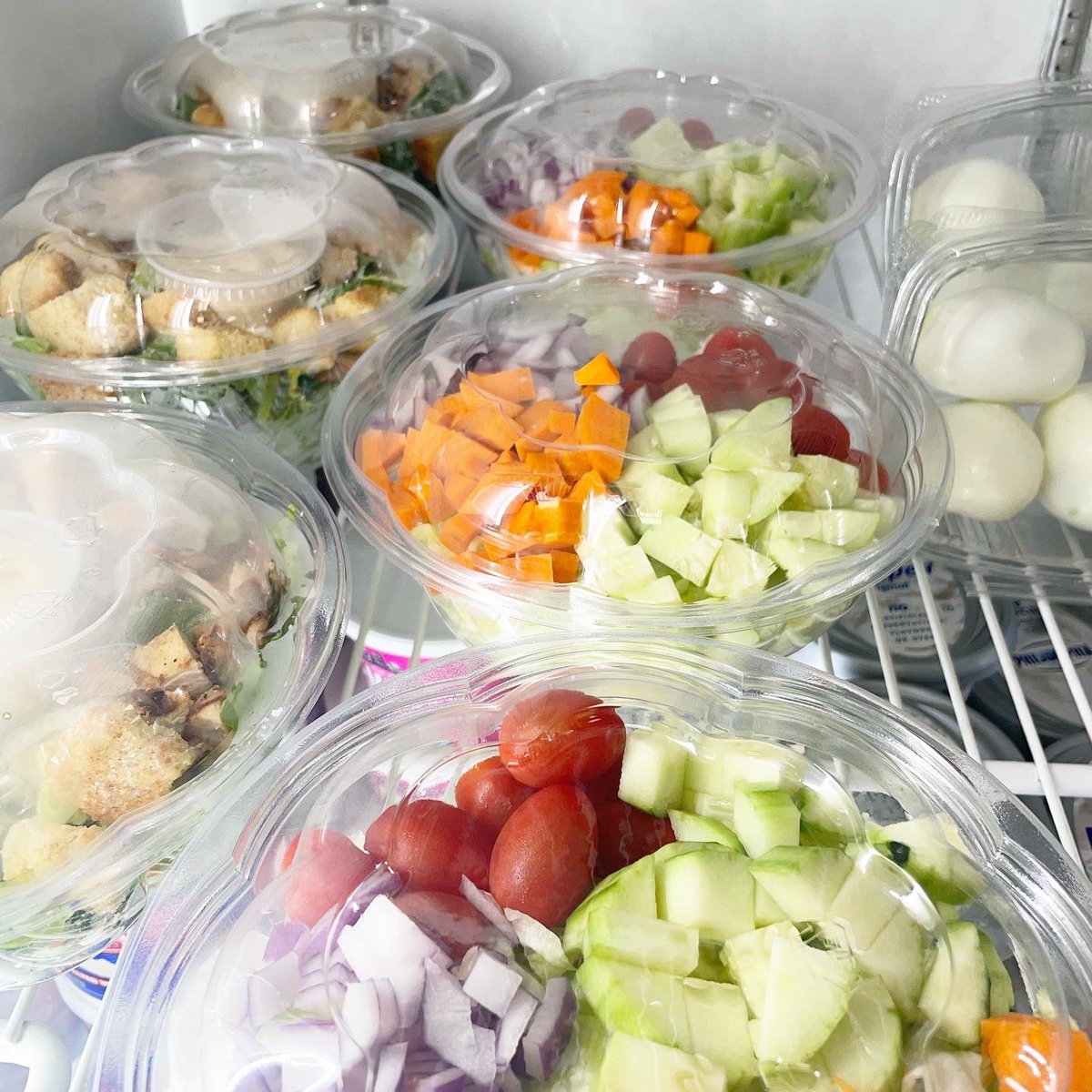 Currently serving Fruit Cups, Salads to Go and Hard Boiled Eggs! Check out our daily offerings, located first door of our big beverage fridge!