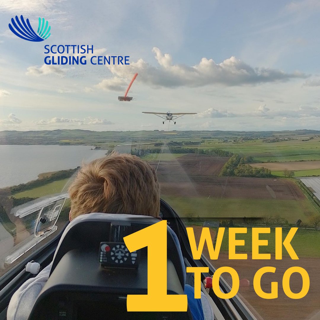 One week until our Open Day! 😍

Come along and visit us at Portmoak Airfield 🥳

Interested in learning to glide? Come and speak to us!  #learntoglide #openday