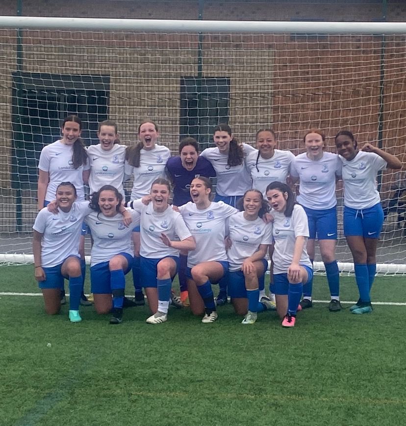tree_tricia's tweet photo. We just watched the ETLFC U16s win the Capital Girls League Cup Final from 5-2 down to win 5-6! We were both in tears when the final goal went in, also Scarlett scored the 3rd goal 😍! 
Her team have won the double! Both the Capital Girls league winners &amp; Cup Final winners too! https://t.co/e0vb7WrAN8