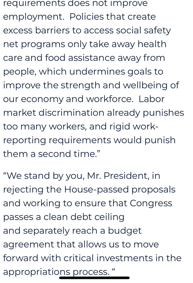 Andrew Cheyne (@cheyne_andrew) on Twitter photo .<a href="/RepBarbaraLee/">Rep. Barbara Lee (Archived)</a> <a href="/RepJudyChu/">Judy Chu</a> <a href="/RepBarragan/">Nanette D. Barragán</a> <a href="/RepSaraJacobs/">Congresswoman Sara Jacobs</a> lead #TriCaucus letter urging a clean #DebtCeiling bill and #NoCuts to life-saving programs.
The evidence base proves such cuts are failed, punitive, and reinforce racial discrimination - they just be rejected! .<a href="/RepBarbaraLee/">Rep. Barbara Lee (Archived)</a> <a href="/RepJudyChu/">Judy Chu</a> <a href="/RepBarragan/">Nanette D. Barragán</a> <a href="/RepSaraJacobs/">Congresswoman Sara Jacobs</a> lead #TriCaucus letter urging a clean #DebtCeiling bill and #NoCuts to life-saving programs.
The evidence base proves such cuts are failed, punitive, and reinforce racial discrimination - they just be rejected!