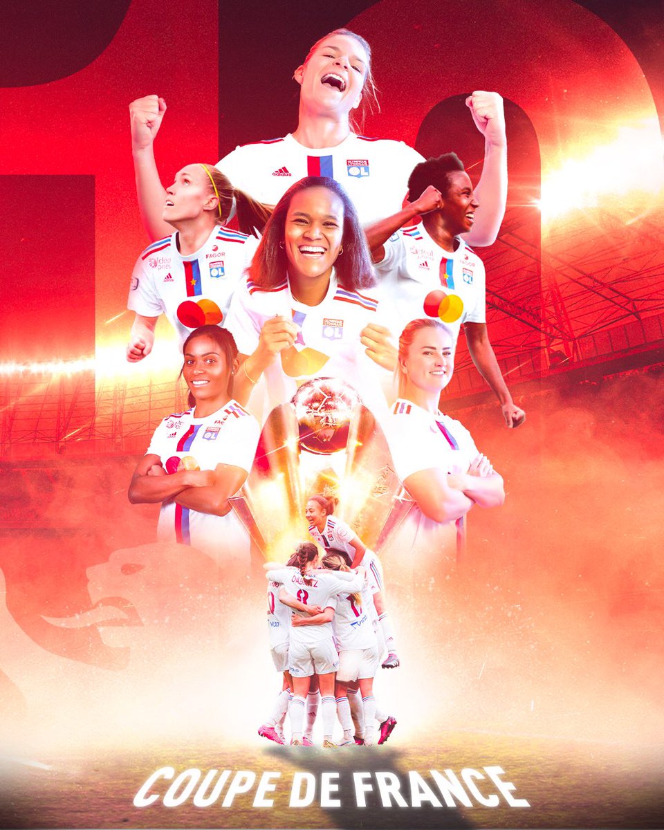 𝑂𝑙𝑦𝑚𝑝𝑖𝑞𝑢𝑒 𝐿𝑦𝑜𝑛𝑛𝑎𝑖𝑠 puissance 10 ✨

La Coupe de France rentre à Lyon pour la 10e fois 🤩