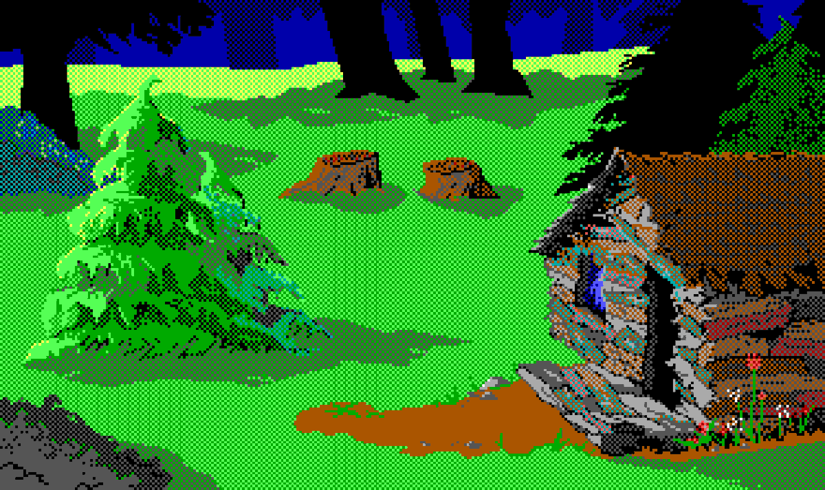 Adventure Game Room of the Day: Pic44 - King's Quest I: Quest for the Crown (Enhanced Version 1990, Sierra On-Line) #AdventureGame #RetroGaming