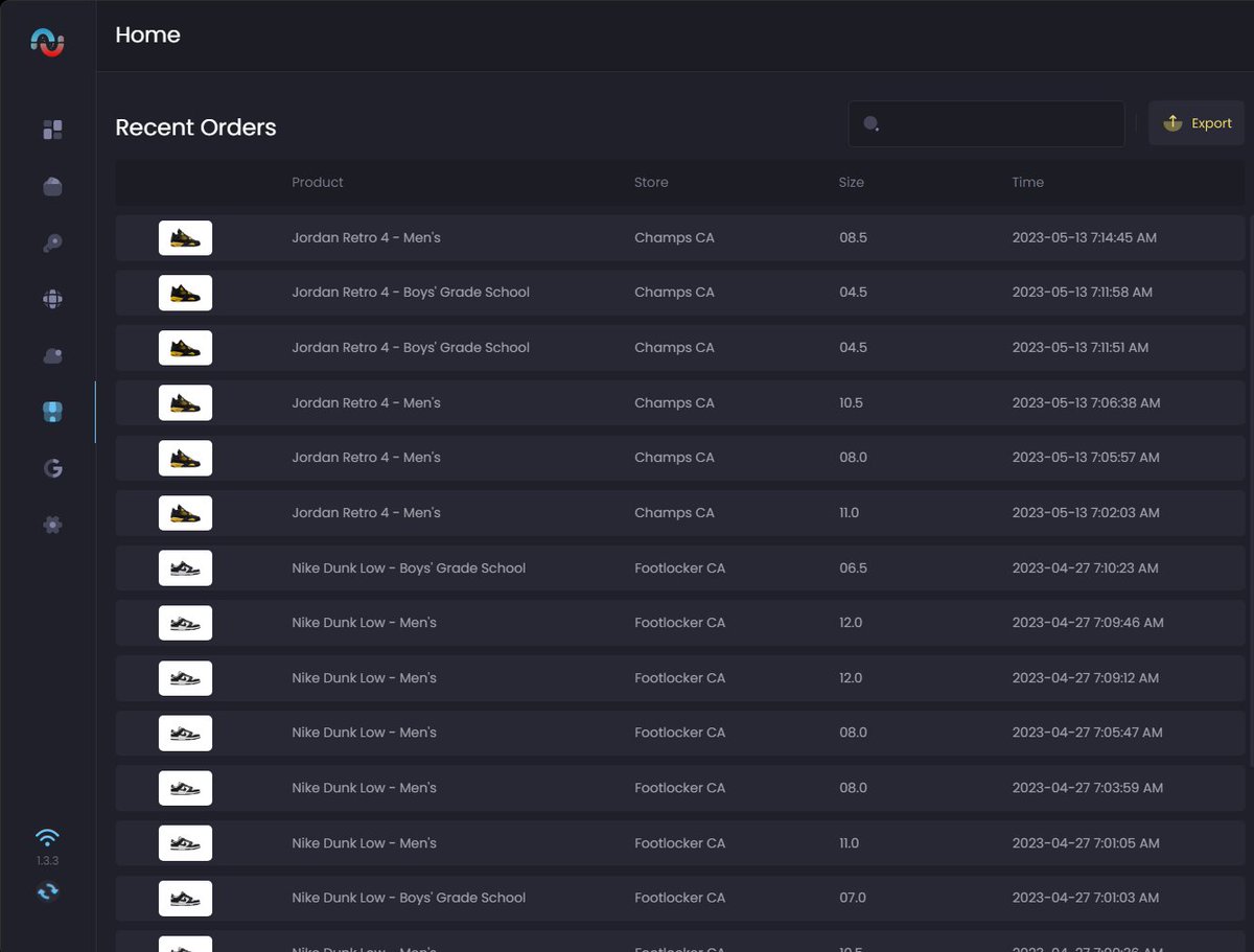 WB_Kicks77's tweet photo. 6 Thunder 4s ⛈️
8 Pandas 🐼 
@MagnetAIO @PyrexProxies 
@TheNorthCop Best cook group in the game! https://t.co/eziPQqpwB1