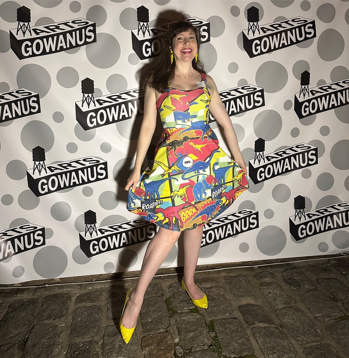 elizabethmeggs's tweet photo. I went with a dinosaur 🦕 comic book pattern for the @ArtsGowanus 2023 Patterns Gala! ❤️
I’m grateful to have had the chance to be a donating artist because they do SO much for artists & the local arts community!
#patternsgala #patternsgala2023 #keepgowanuscreative #artsgowanus https://t.co/AMwfGtLdV9