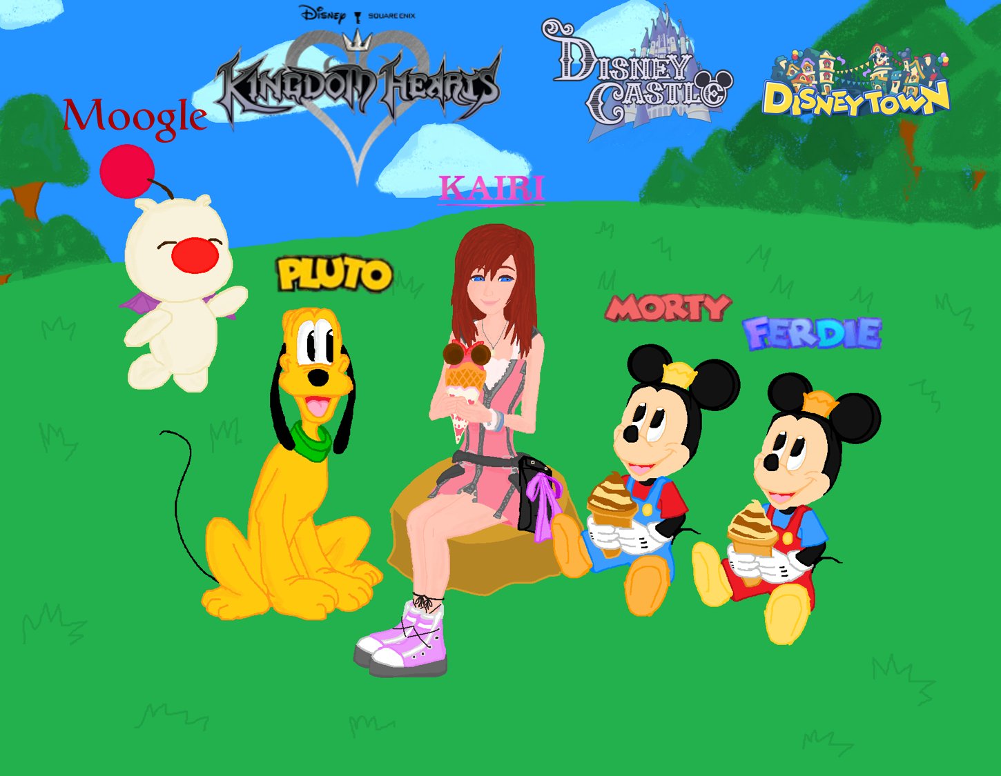 Steven on Twitter "! ! Kairi with Morty and Ferdie Fieldmouse