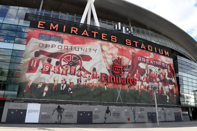 VipArsenal's tweet photo. Emirates Stadium. The only place in London to watch Champions League football next season. https://t.co/srx6IqJtKC