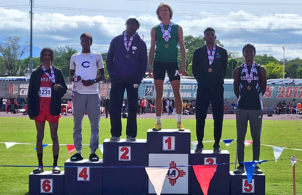 HAWKNATION 
Isaac Rankin 5th place Boys Triple Jump 
2023 State Championships 
🦅💪🏾💯