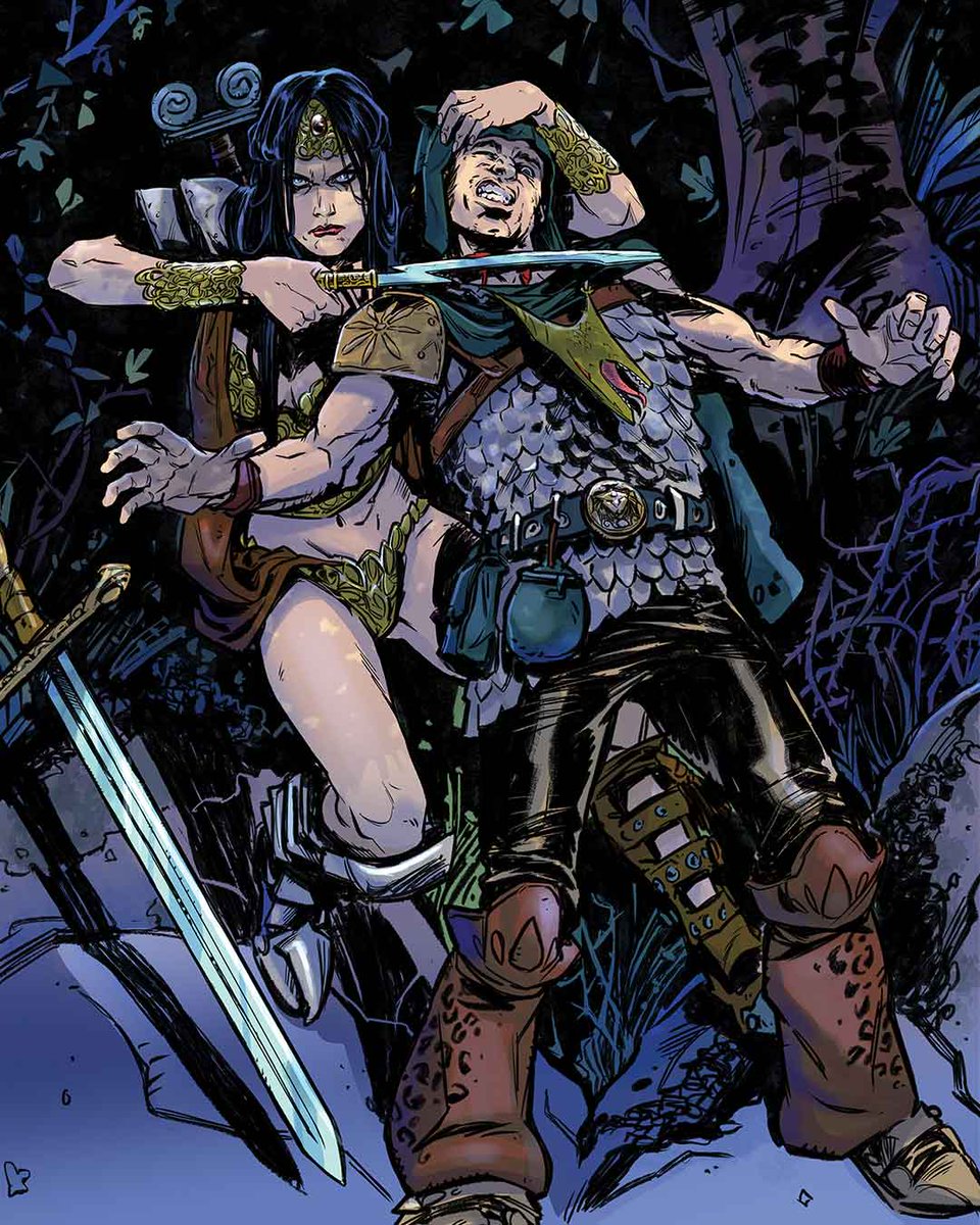 Take a look inside at some of the interior artwork for Sanjulián's QUEENS OF THE LOST WORLD - 1st print limited editions available now at Incendium Online: incendium.online/collections/sa…

Artwork by <a href="/CaliSilvia/">Silvia •SC• Califano</a>