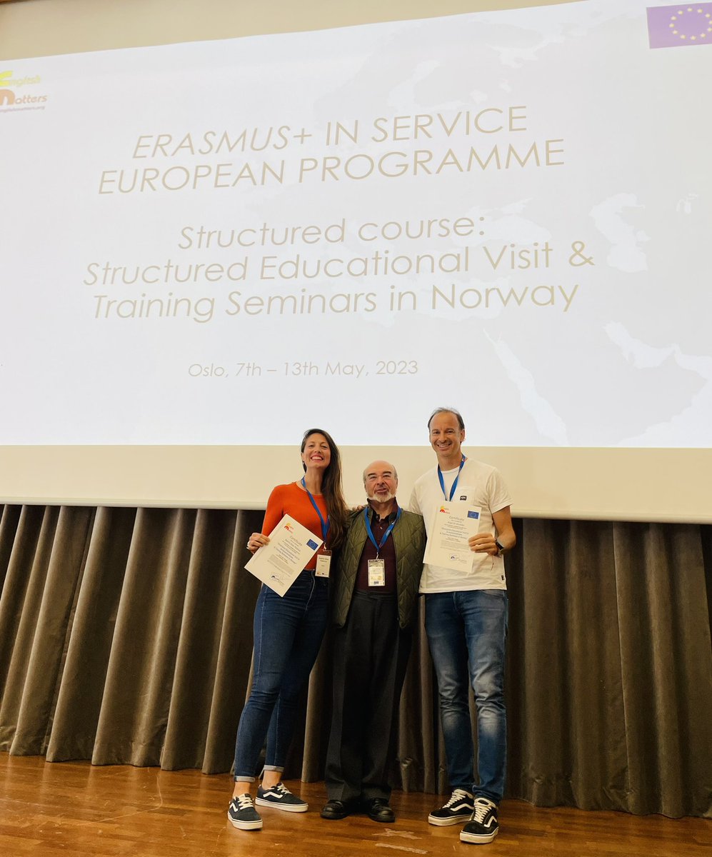 Beatriz Alias Palacios (@bea_alias) on Twitter photo Último día de <a href="/EnglishMattersE/">English Matters</a> en Oslo. Una gran experiencia en la que hemos conocido el sistema educativo noruego, sus espacios y metodologías y que ha sido más enriquecedora con <a href="/AngelGGEF/">Angel Gil</a> y nuestros compis de <a href="/CraBajo/">CRA BAJO GÁLLEGO</a> , Dani y Ricardo. Gracias! #ErasmusPlus #ErasmusForoRomano Último día de <a href="/EnglishMattersE/">English Matters</a> en Oslo. Una gran experiencia en la que hemos conocido el sistema educativo noruego, sus espacios y metodologías y que ha sido más enriquecedora con <a href="/AngelGGEF/">Angel Gil</a> y nuestros compis de <a href="/CraBajo/">CRA BAJO GÁLLEGO</a> , Dani y Ricardo. Gracias! #ErasmusPlus #ErasmusForoRomano