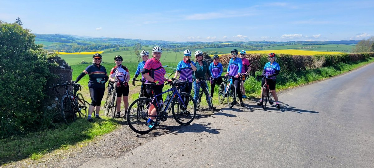 Hawick Belles Breeze (@hawickbelles) on Twitter photo The day started cool and foggy, but cleared to an amazing day for a ride in the Borders hills, stopping at oscars at Braidwood for coffee, cake and scones, where we celebrated Angela's birthday a day early!
<a href="/BreezeScotland/">BreezeScotland</a> <a href="/CycleBorders/">Cycle Scot Borders</a> The day started cool and foggy, but cleared to an amazing day for a ride in the Borders hills, stopping at oscars at Braidwood for coffee, cake and scones, where we celebrated Angela's birthday a day early!
<a href="/BreezeScotland/">BreezeScotland</a> <a href="/CycleBorders/">Cycle Scot Borders</a>