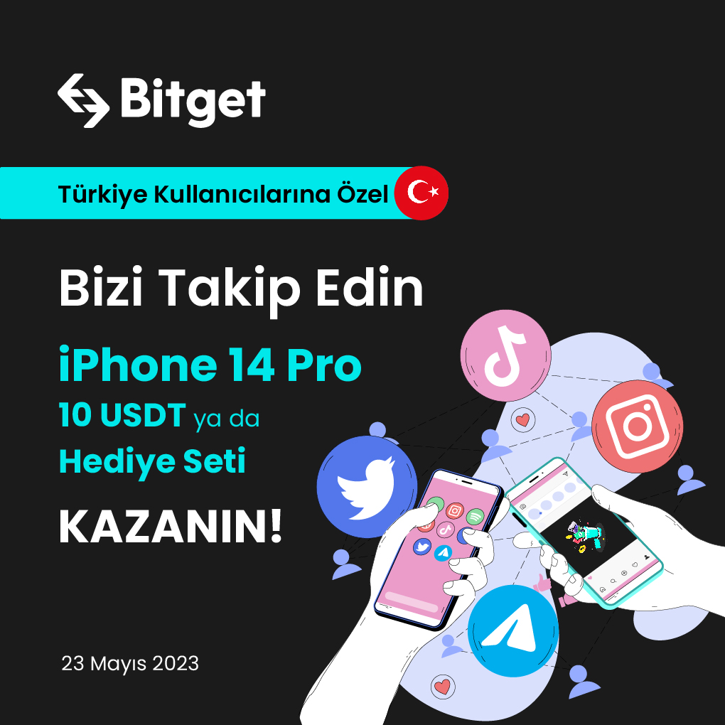 bitgetturkey's tweet photo. 🤩 Türkiye Ailemize Özel Etkinliğimizde Puanları Toplayın Hediyeleri Kapın!

Etkinliği paylaşın, basit görevlerini tamamlayın ödül kazanacak 51  kişiden biri olun!

📱 iPhone 14 Pro
🎁 Özel hediye seti 
ya da 
💵 10 çekilebilir #USDT

Şimdi katılın 👉https://t.co/Prbvgy9OWO