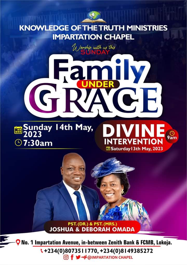 THE FAMILY UNDER GRACE. JOIN ME IN SERVICE TOMORROW 7:30 AM @KtmChapel. 
JESUS IS LORD!!