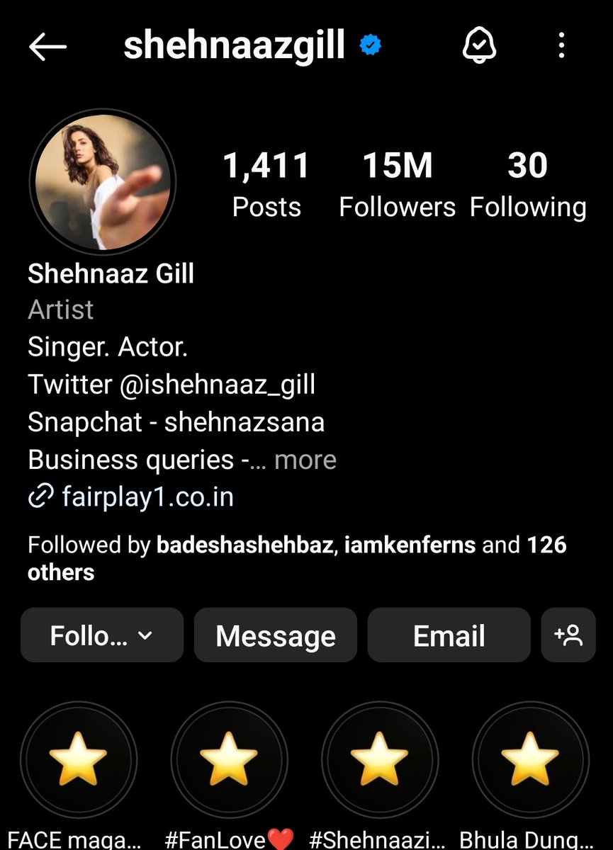 Hashhh... Updated my insta and finally able to see 15 million of our baby #ShehnaazGill 🎉