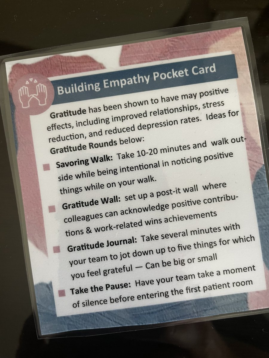 Amazing #SGIM2023 session by @LaurNavitskyMD @CaseySkittle @CarlySokach with bite-sized exercises to build empathy and teamwork. Will definitely use and share these with colleagues!