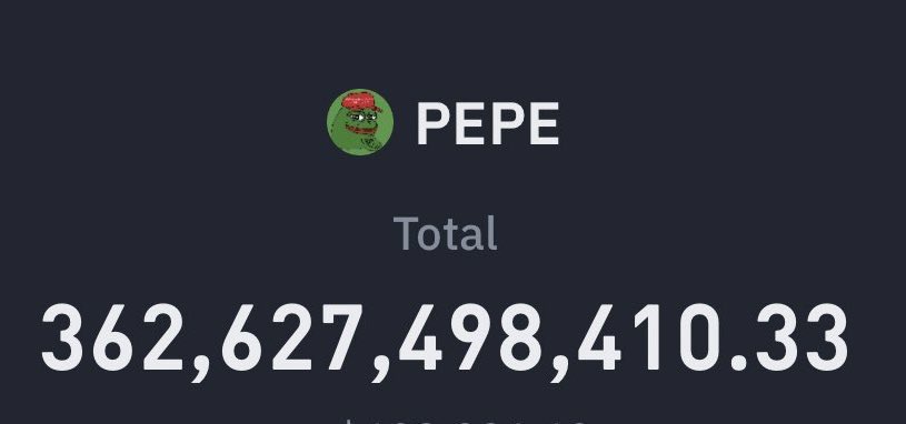 AshCrypto's tweet photo. My $400k $PEPE I bought at $.00110 today would be worth $720k in less than 48hrs. $PEPE community is massive https://t.co/bceoDYcDBp