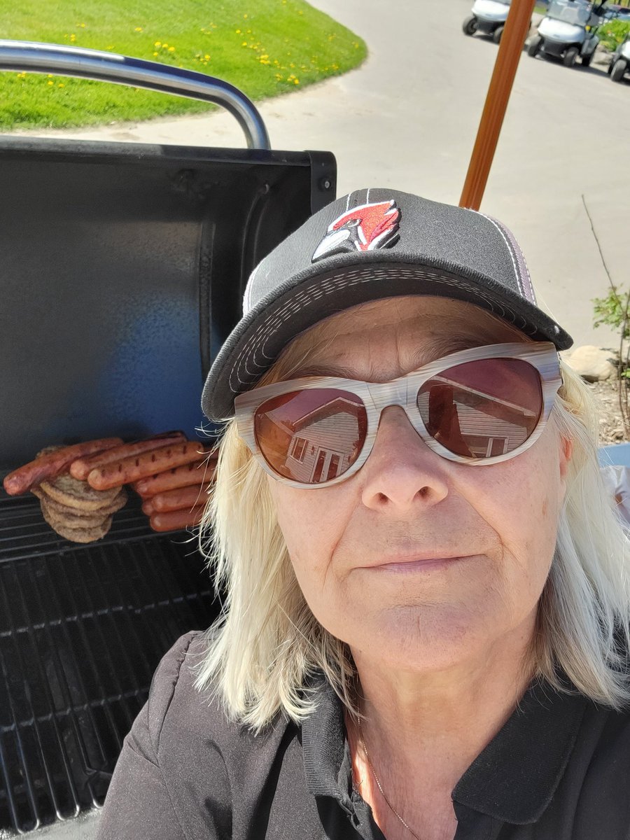turfmow's tweet photo. My momma bear retired a couple years ago from her incredible career taking care of children with special needs. She wanted a part time gig and ended up taking a position working at the snack bar at my very first course @OliversNestTurf. How cool is that?! #turflife #goMOMgo ๐ https://t.co/z0JMpxKB7a
