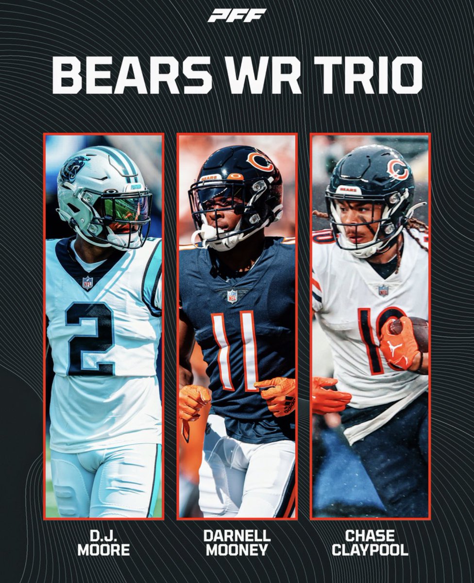 PFF Fantasy Football on Twitter "The Bears have a top __ WR trio in the NFL"