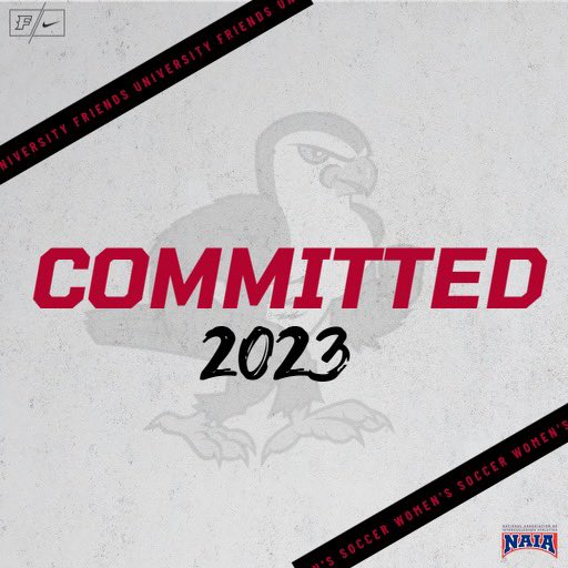 kyliasoccer39's tweet photo. I am really excited to announce that I have verbally committed to Friends University to continue my soccer and academic career. I’ll be graduating high school early and starting next spring! I can’t thank my family, friends, teammates, and coaches enough for all their support! https://t.co/9tlEVb2Qds