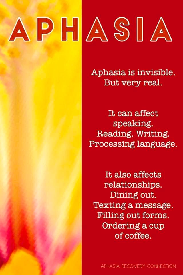 Aphasia has a tremendous impact of language and life!