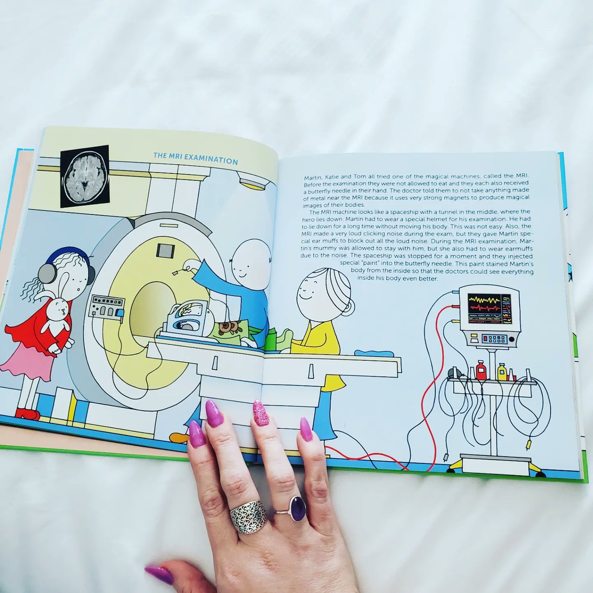 sarcomapatients's tweet photo. So moving. Maria is a 14 y/o Ewing Sarcoma patient from Hungary, and the youngest participant in any #SPAGNannualconference. She brought this book about childhood cancer, illustrated by a famous Hungarian artist and translated into English, to gift to #SPAGN. #SPAGN2023 https://t.co/c7tgZK8bSp