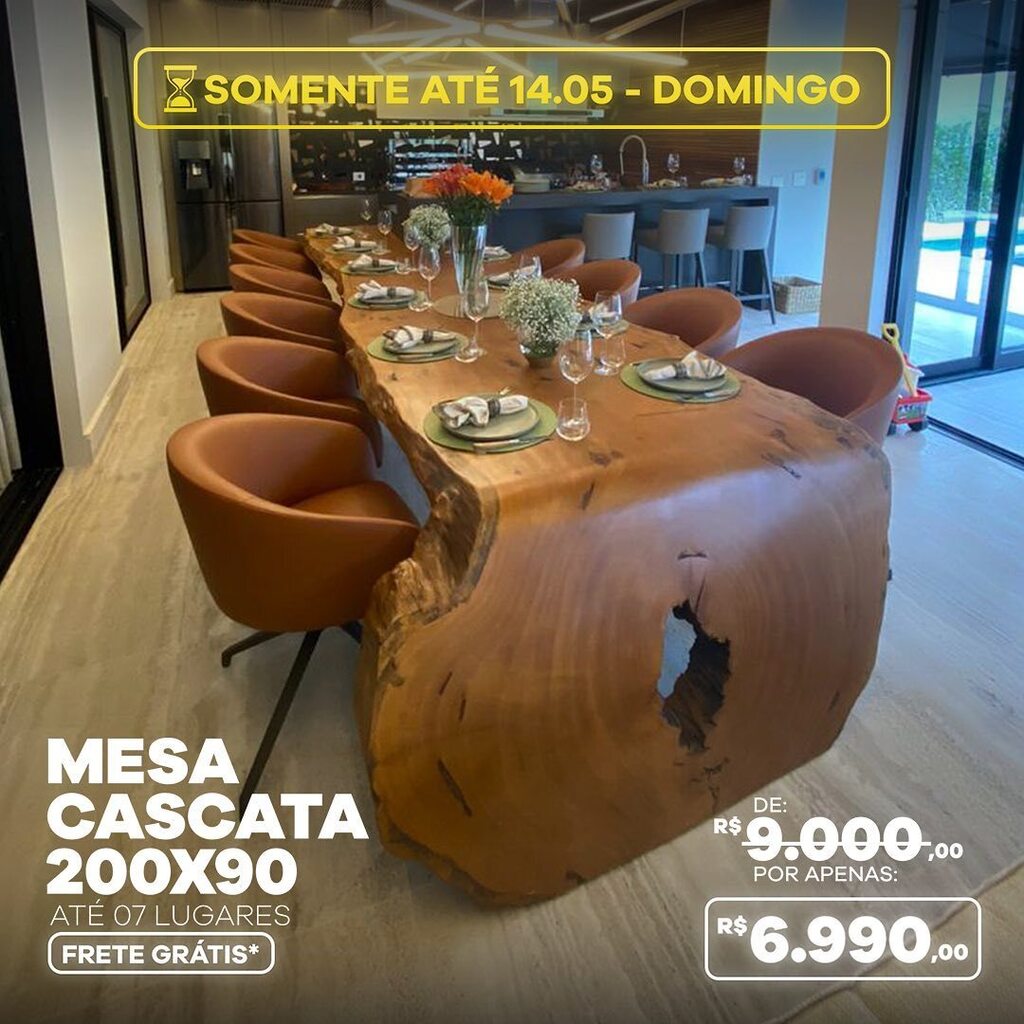 Madeirado's tweet photo. 🔥Aproveite a oportunidade única de possuir uma peça luxuosa e de alta qualidade com um desconto incrível de + R$2.000! Por tempo limitado, a Mesa Cascata, com tamanho de 200x90 e capacidade para até 7 lugares, está disponível por um pre��o acessível d… https://t.co/Oir8IP8Mk0 https://t.co/bZlev4zrDO