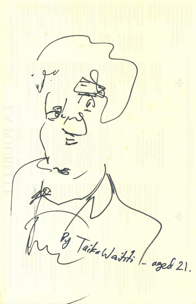 acsutherland's tweet photo. "...he immediately snatched a restaurant menu from the bar, took my sharpie and stared me down while frantically sketching out this blind contour portrait." Read the rest of the article in the newsletter 📝link here! 👉🏽 https://t.co/RPsU5TdNsG #sutherlandia #subscribe https://t.co/HywOxHVZZE