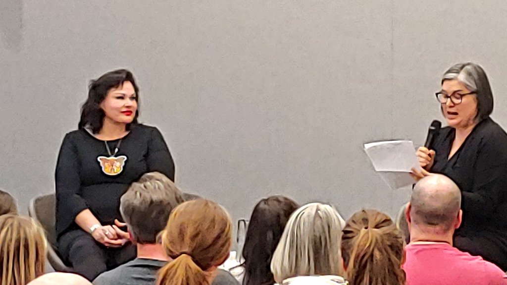 We were so honoured to host <a href="/FineAngeline/">Angeline Boulley - #FIREKEEPERSDAUGHTER</a> in conversation with @sarafdavidson last night to celebrate the release of Warrior Girl Unearthed. Thanks to everyone who came and <a href="/learnpublishing/">Find us on Blue! sfupublishing.bsky.social</a> and <a href="/RaincoastBooks/">Raincoast Books</a> for making it happen with us.