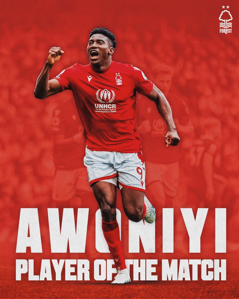 NFFC's tweet photo. Back from injury ➡️ back-to-back braces.

@taiwoawoniyi18 is your #CHENFO POTM! 🔥 https://t.co/f7vLf52lov