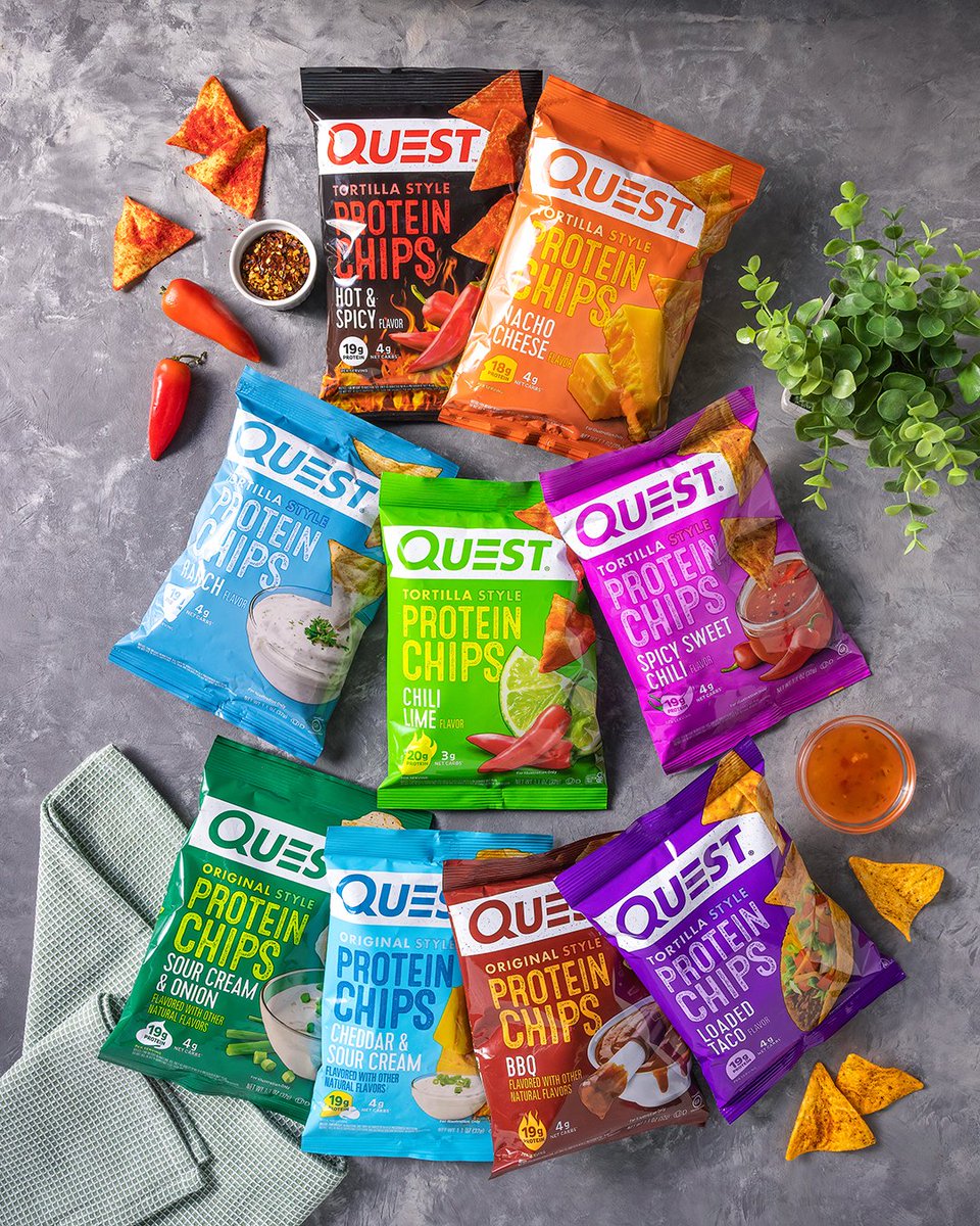 QuestNutrition's tweet photo. What’s your favorite #QuestChips flavor? https://t.co/U30Yov6A4G
